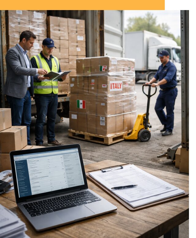 Доставка грузов из Италии: морские и авиаперевозки от 18511