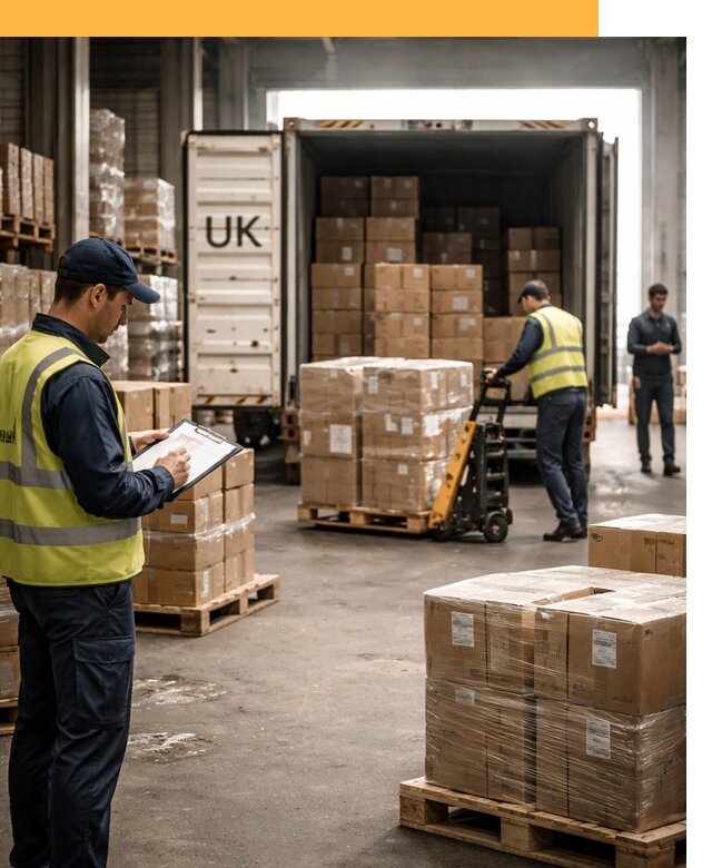 Доставка грузов из Великобритании с таможенным оформлением от 12855