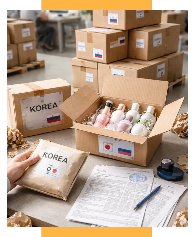 Доставка косметики из Кореи от 8741 р. под ключ | СетСервис-Чбк