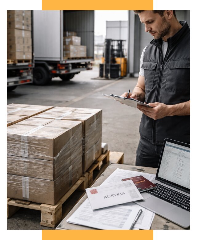 Доставка в Австрию от 66846 р. Логистика и экспорт СетСервис-Чбк