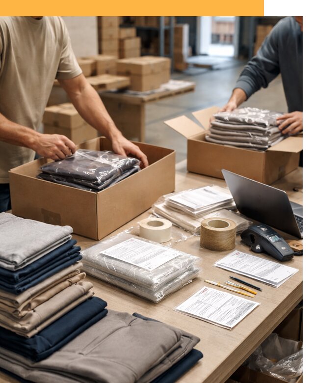 Перевозка одежды по миру от 7713 руб. с таможенным оформлением